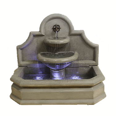 Chantal Wall Outdoor Cast Stone Garden Fountain For Spout Fountain Tuscan